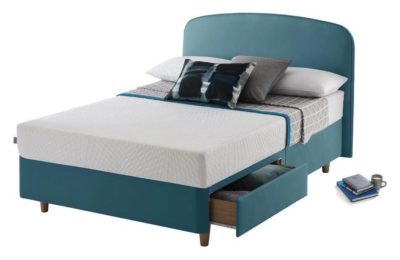 Studio by Silentnight - Curved - Double 2 Drawer - Divan - Teal